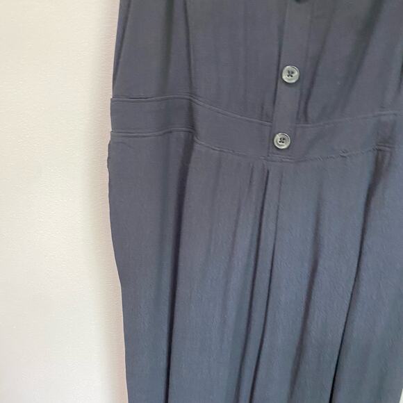 Abercrombie & Fitch Black Tie Back Jumpsuit Size Large - Picture 9 of 14